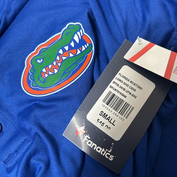 Men's Fanatics Royal Florida Gators Long Shot Polo Size S - Picture 4 of 7